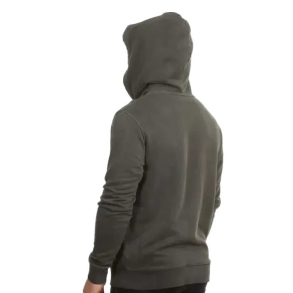 Outerknown OK Wordmark Gray Organic Snap Hoodie M - Picture 7 of 8